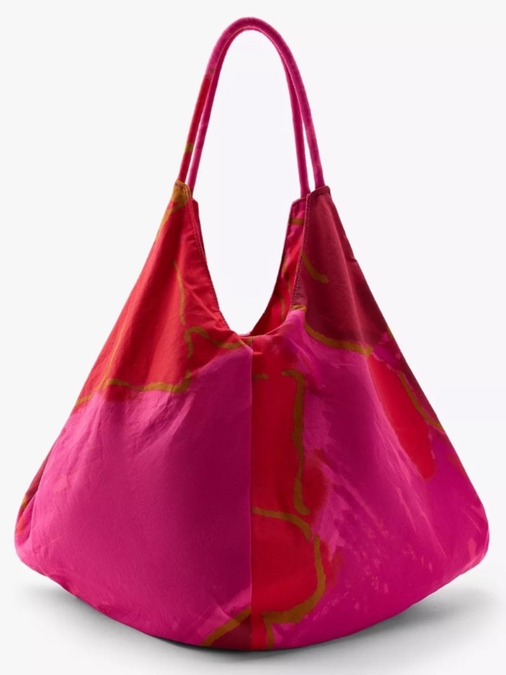 ZARA: FLORAL PRINT MAXI TOTE BAG; NWT